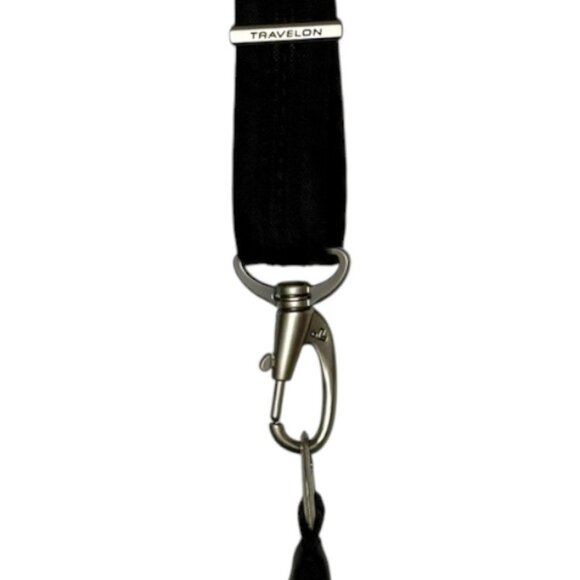 Travelon Anti-Theft Classic Essential Messenger Bag - Black/Gray - Medium - Picture 5 of 14